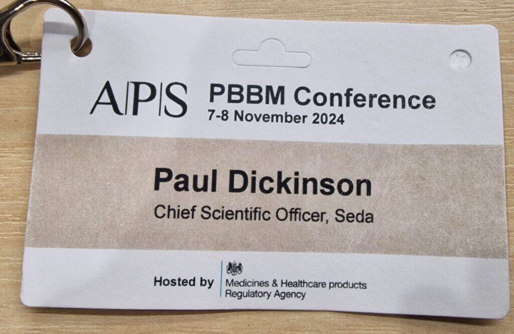 Name badge for PBBM conference